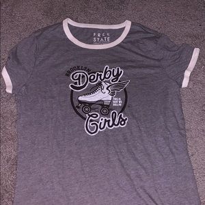 GRAY BROOKLYN DERBY GIRLS SHIRT FREE STATE